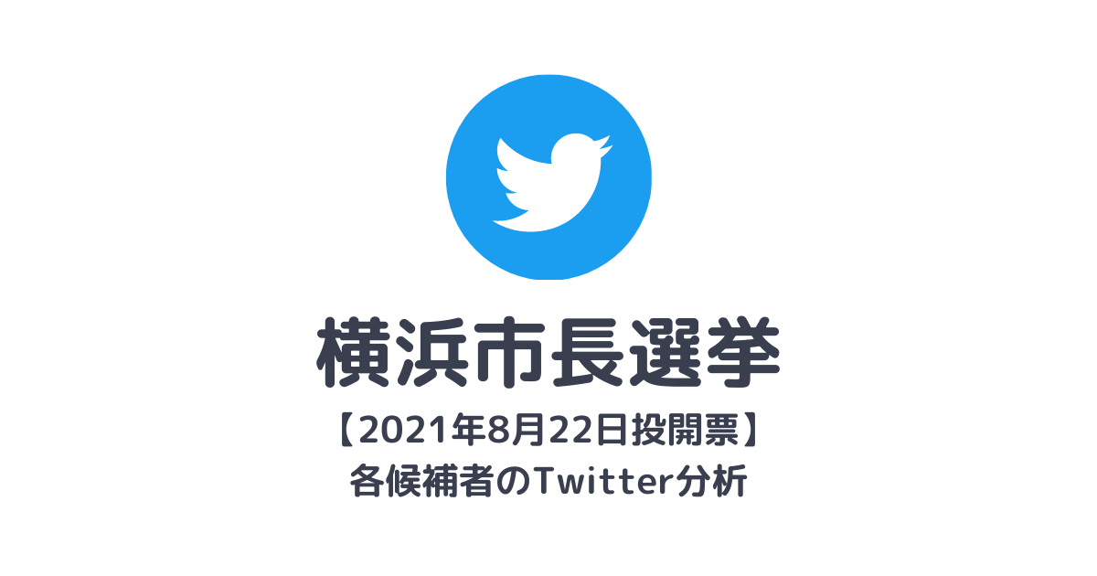 【横浜市長選挙】候補者のTwitter比較まとめ｜データから当選者は予測できるか？